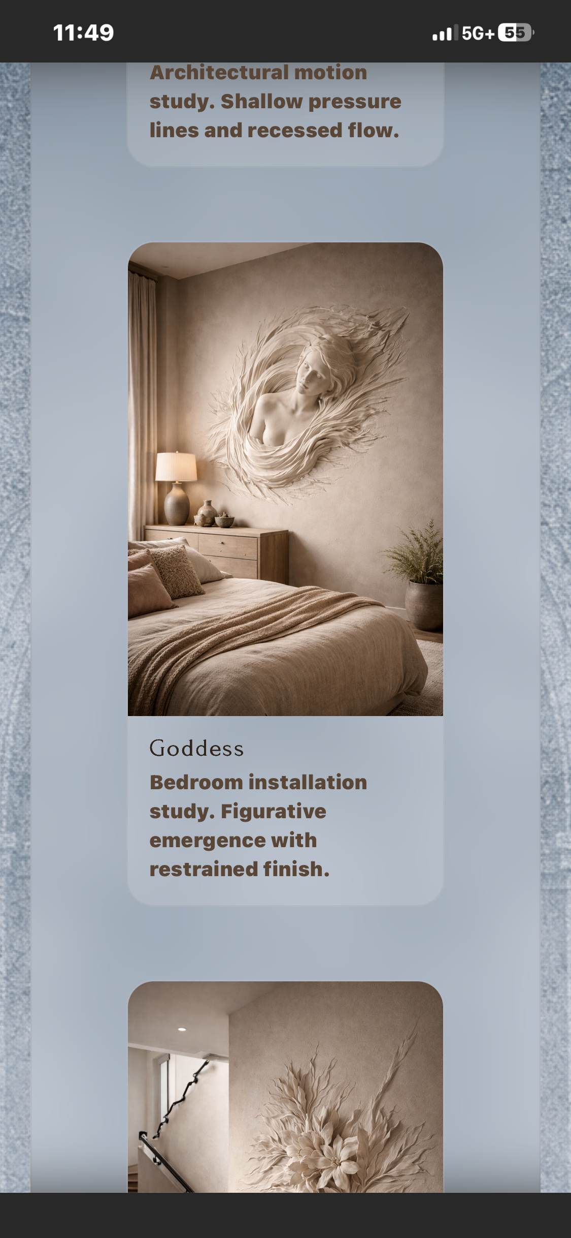 Liminal Vault Studio website — mobile view